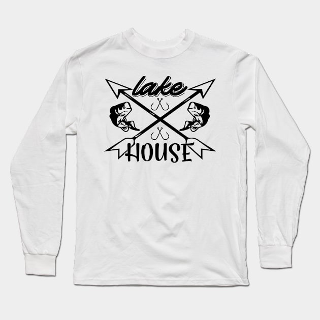 Lake House Long Sleeve T-Shirt by Dream zone